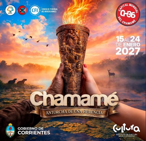 La Fiesta del Chamamé bajó el telón anunciando su lema para el año próximo: “Antorcha de una herencia”