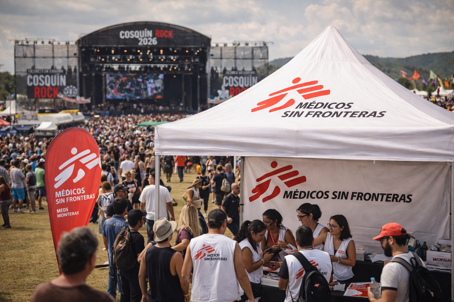 Médicos Sin Fronteras se suma al Cosquín Rock 2026 para difundir su labor humanitaria 