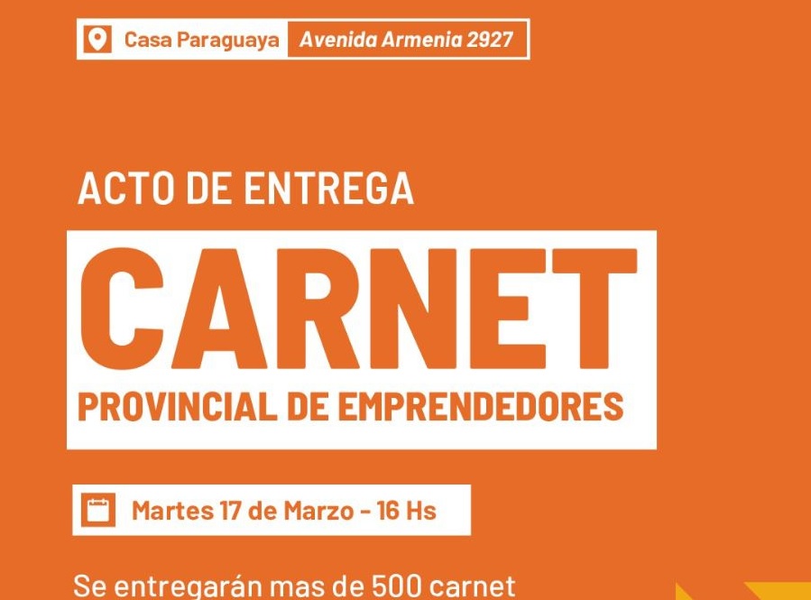 Hoy se entregan carnets a emprendedores en la Casa Paraguaya
