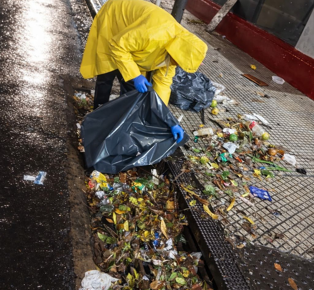 Sigue el trabajo municipal tras las intensas lluvias: en una hora cayeron casi 100 mm